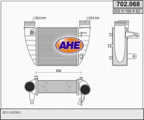 AHE 702.068 - Intercooler autozon.pro