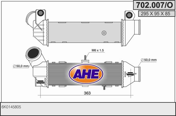 AHE 702.007/O - Intercooler autozon.pro