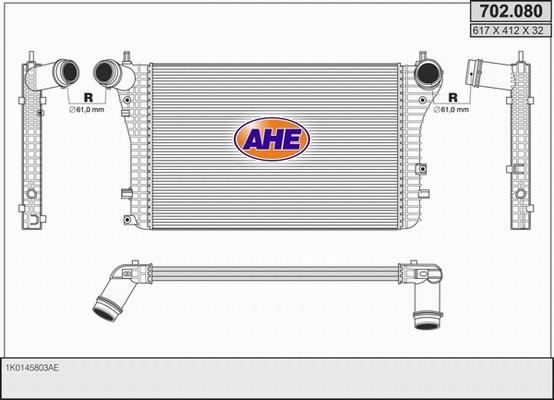 AHE 702.080 - Intercooler autozon.pro