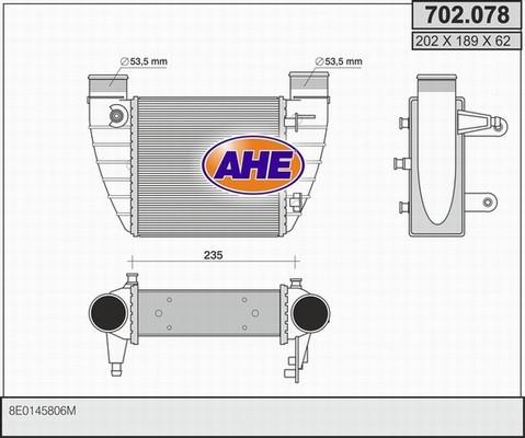 AHE 702.078 - Intercooler autozon.pro