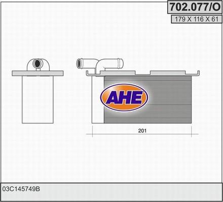 AHE 702.077/O - Intercooler autozon.pro