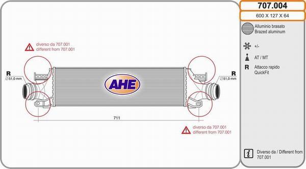 AHE 707.004 - Intercooler autozon.pro