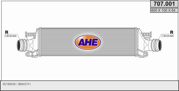 AHE 707.001 - Intercooler autozon.pro