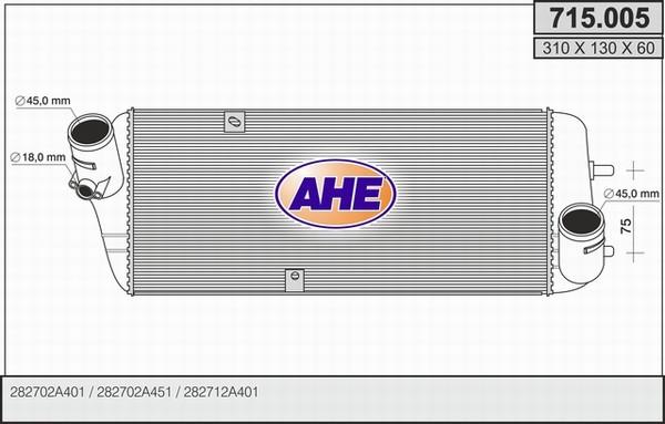 AHE 715.005 - Intercooler autozon.pro