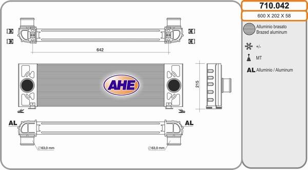 AHE 710.042 - Intercooler autozon.pro