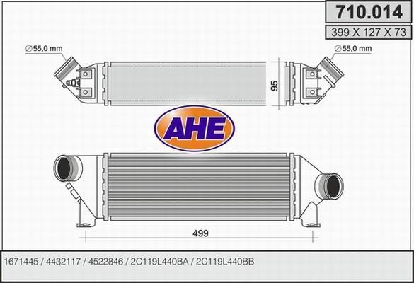 AHE 710.014 - Intercooler autozon.pro