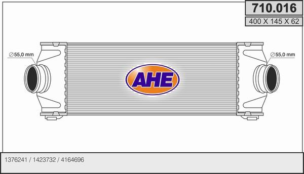 AHE 710.016 - Intercooler autozon.pro