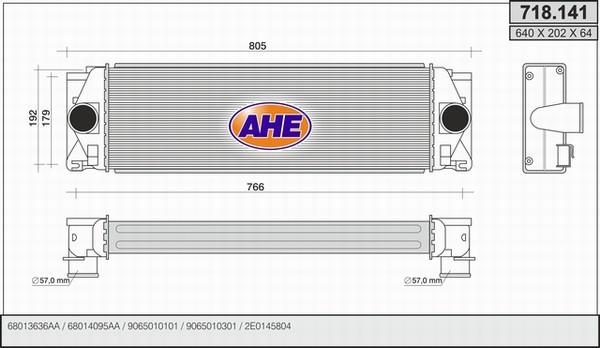 AHE 718.141 - Intercooler autozon.pro