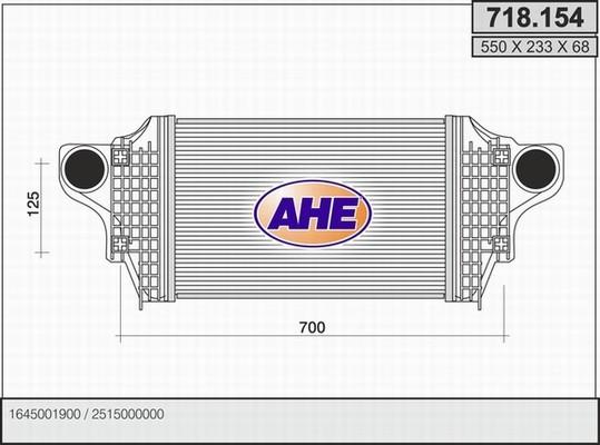 AHE 718.154 - Intercooler autozon.pro