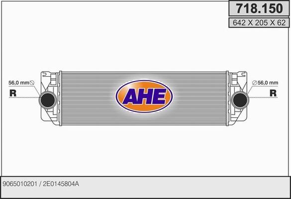 AHE 718.150 - Intercooler autozon.pro