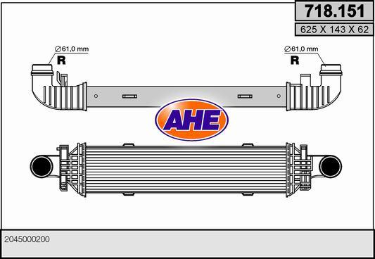 AHE 718.151 - Intercooler autozon.pro