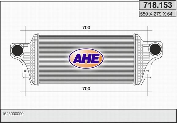 AHE 718.153 - Intercooler autozon.pro