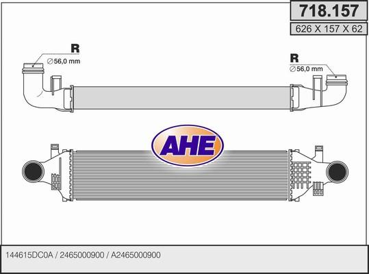 AHE 718.157 - Intercooler autozon.pro