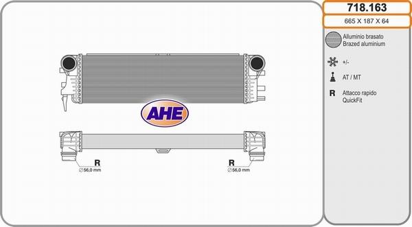 AHE 718.163 - Intercooler autozon.pro