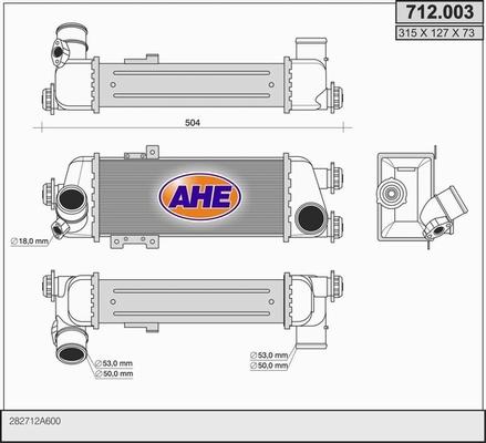 AHE 712.003 - Intercooler autozon.pro