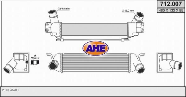 AHE 712.007 - Intercooler autozon.pro