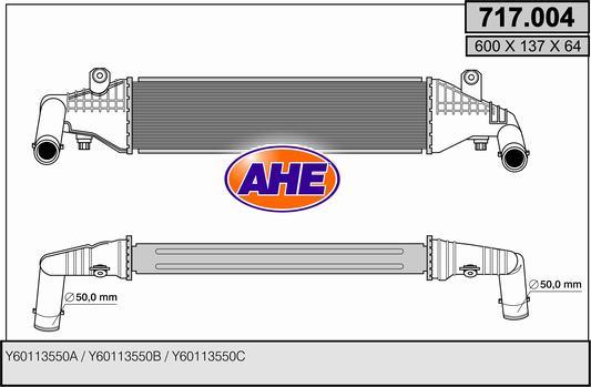 AHE 717.004 - Intercooler autozon.pro