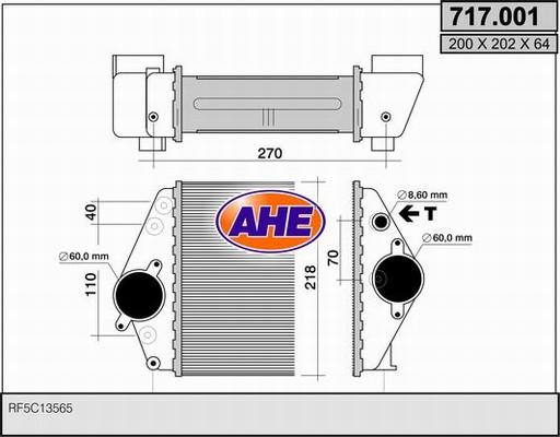 AHE 717.001 - Intercooler autozon.pro