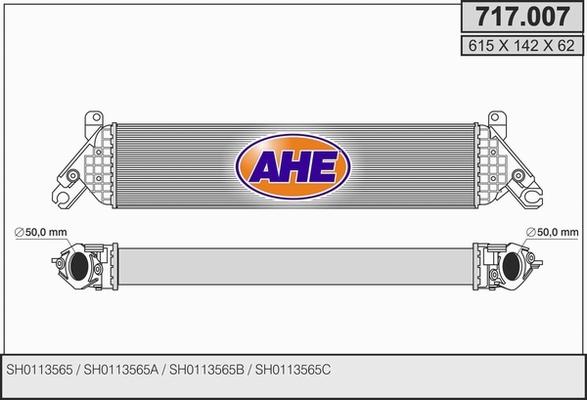 AHE 717.007 - Intercooler autozon.pro