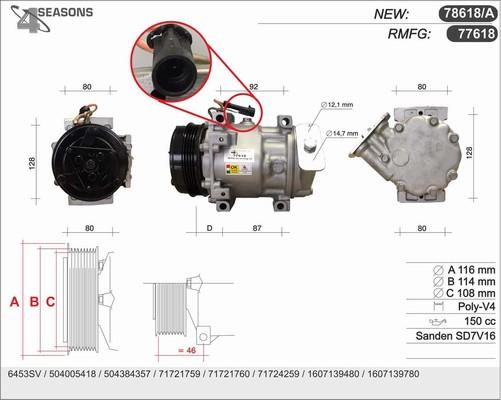 AHE 78618/A - Compressore, Climatizzatore autozon.pro