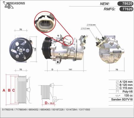 AHE 78620 - Compressore, Climatizzatore autozon.pro