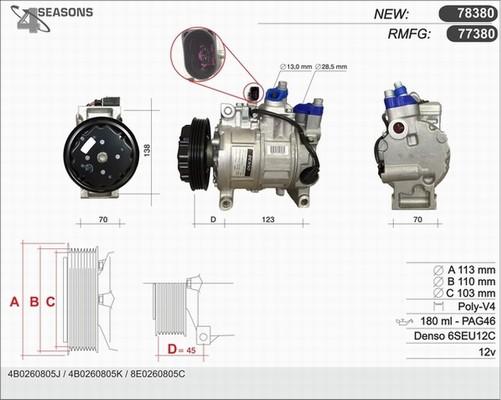 AHE 78380 - Compressore, Climatizzatore autozon.pro