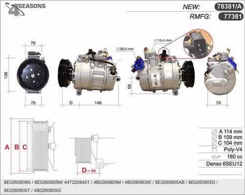 AHE 78381/A - Compressore, Climatizzatore autozon.pro