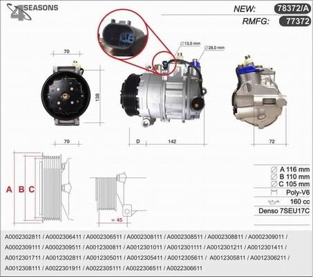 AHE 78372/A - Compressore, Climatizzatore autozon.pro