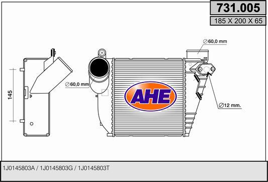 AHE 731.005 - Intercooler autozon.pro