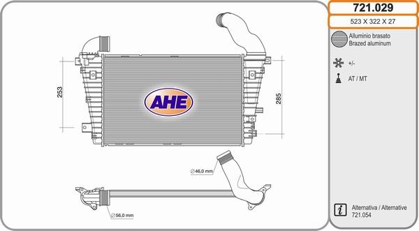 AHE 721.029 - Intercooler autozon.pro