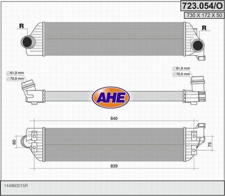 AHE 723.054/O - Intercooler autozon.pro