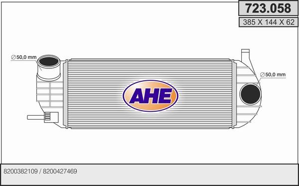 AHE 723.058 - Intercooler autozon.pro