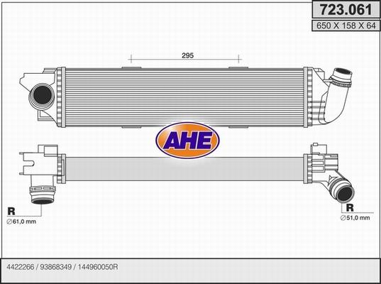 AHE 723.061 - Intercooler autozon.pro