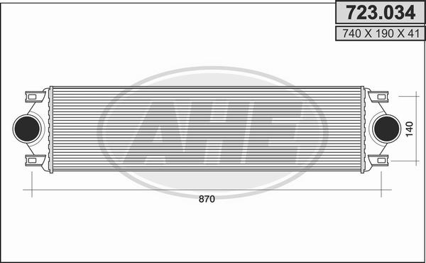 AHE 723.034 - Intercooler autozon.pro