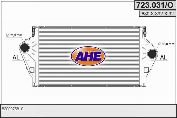 AHE 723.031/O - Intercooler autozon.pro