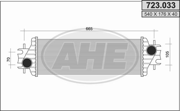 AHE 723.033 - Intercooler autozon.pro