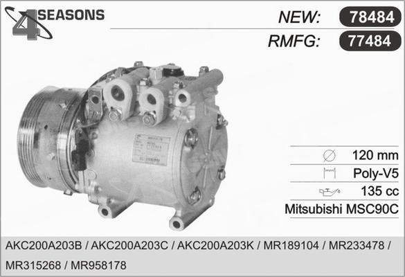 AHE 77484 - Compressore, Climatizzatore autozon.pro