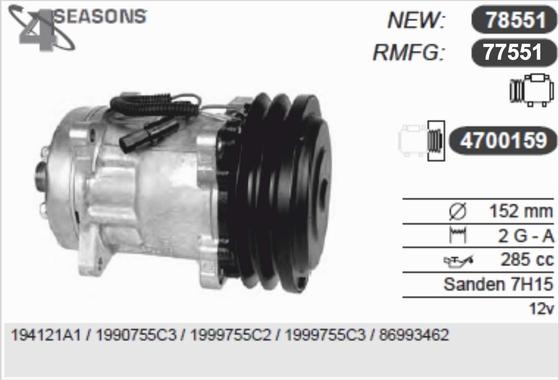 AHE 77551 - Compressore, Climatizzatore autozon.pro