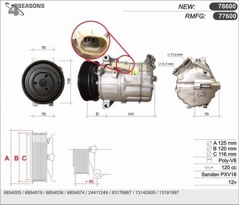 AHE 77600 - Compressore, Climatizzatore autozon.pro