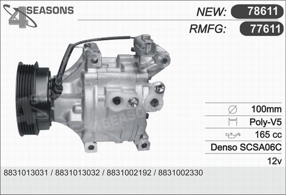 AHE 77611 - Compressore, Climatizzatore autozon.pro