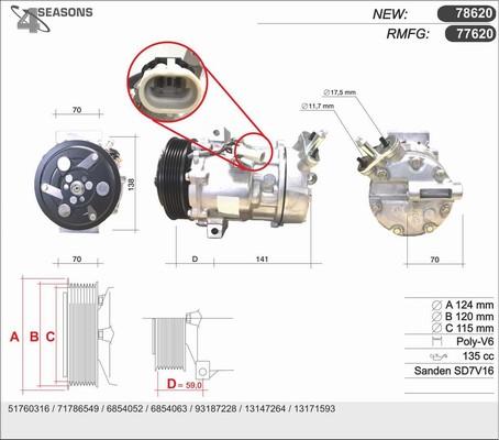 AHE 77620 - Compressore, Climatizzatore autozon.pro