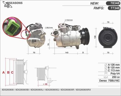 AHE 77348 - Compressore, Climatizzatore autozon.pro