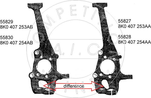 AIC 55827 - Fuso a snodo, Sospensione ruota autozon.pro