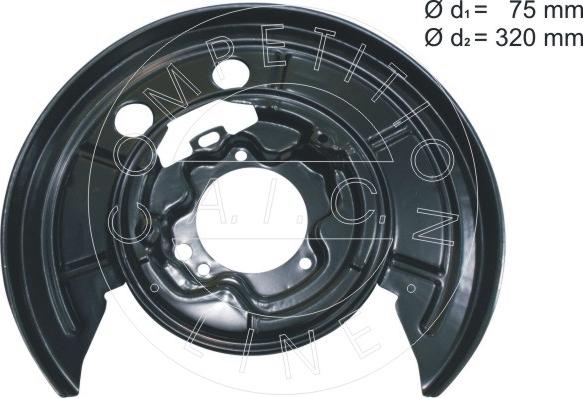 AIC 56431 - Lamiera paraspruzzi, Disco freno autozon.pro