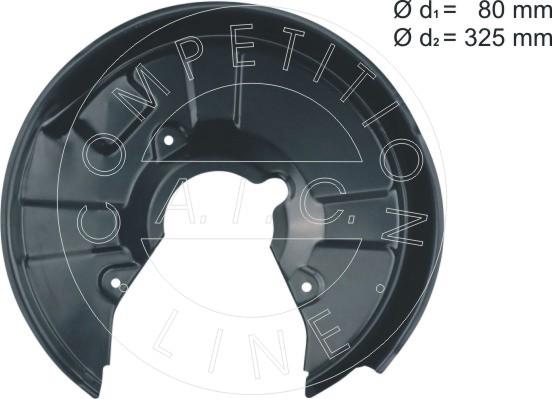 AIC 57067 - Lamiera paraspruzzi, Disco freno autozon.pro