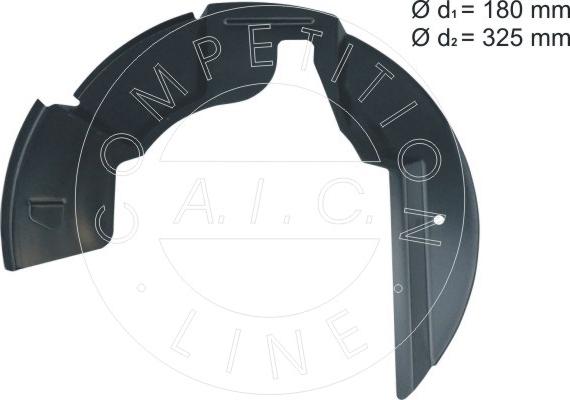 AIC 57787 - Lamiera paraspruzzi, Disco freno autozon.pro