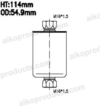 AIKO JG481 - Filtro carburante autozon.pro