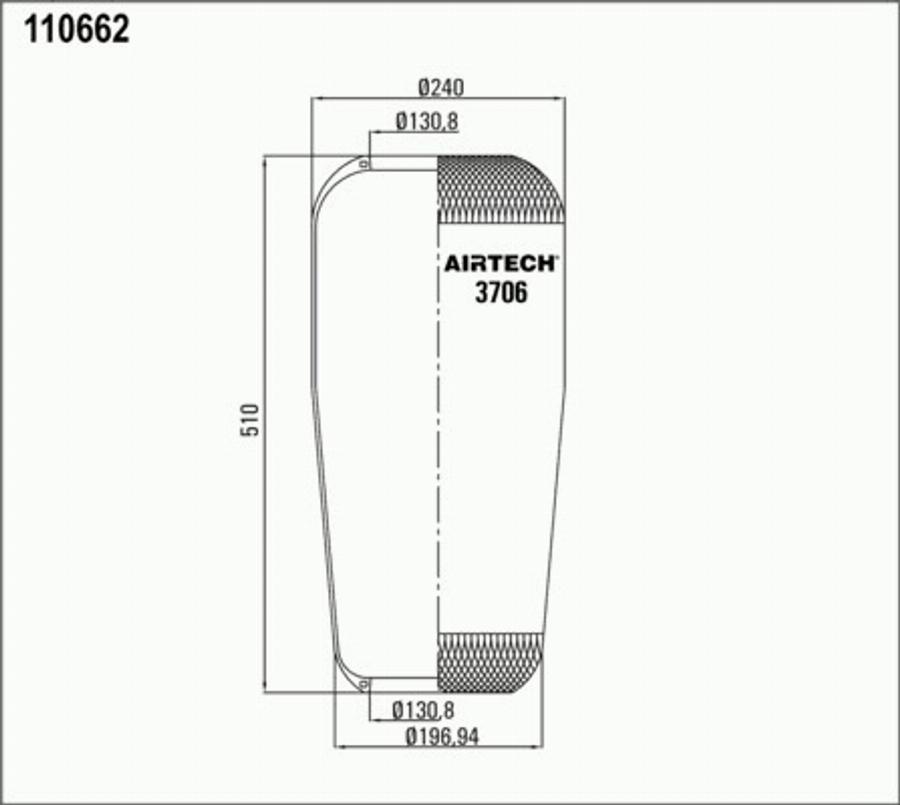 Airtech 3706 - Soffietto, Sospensione pneumatica autozon.pro