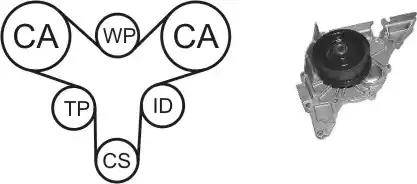 Airtex WPK-154303 - Pompa acqua + Kit cinghie dentate autozon.pro