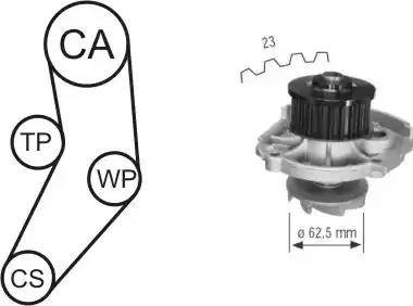 Airtex WPK-166101 - Pompa acqua + Kit cinghie dentate autozon.pro